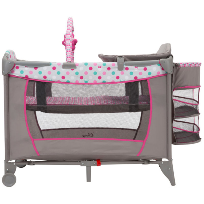 Minnie mouse play yard bassinet playpen crib diaper changer hotsell